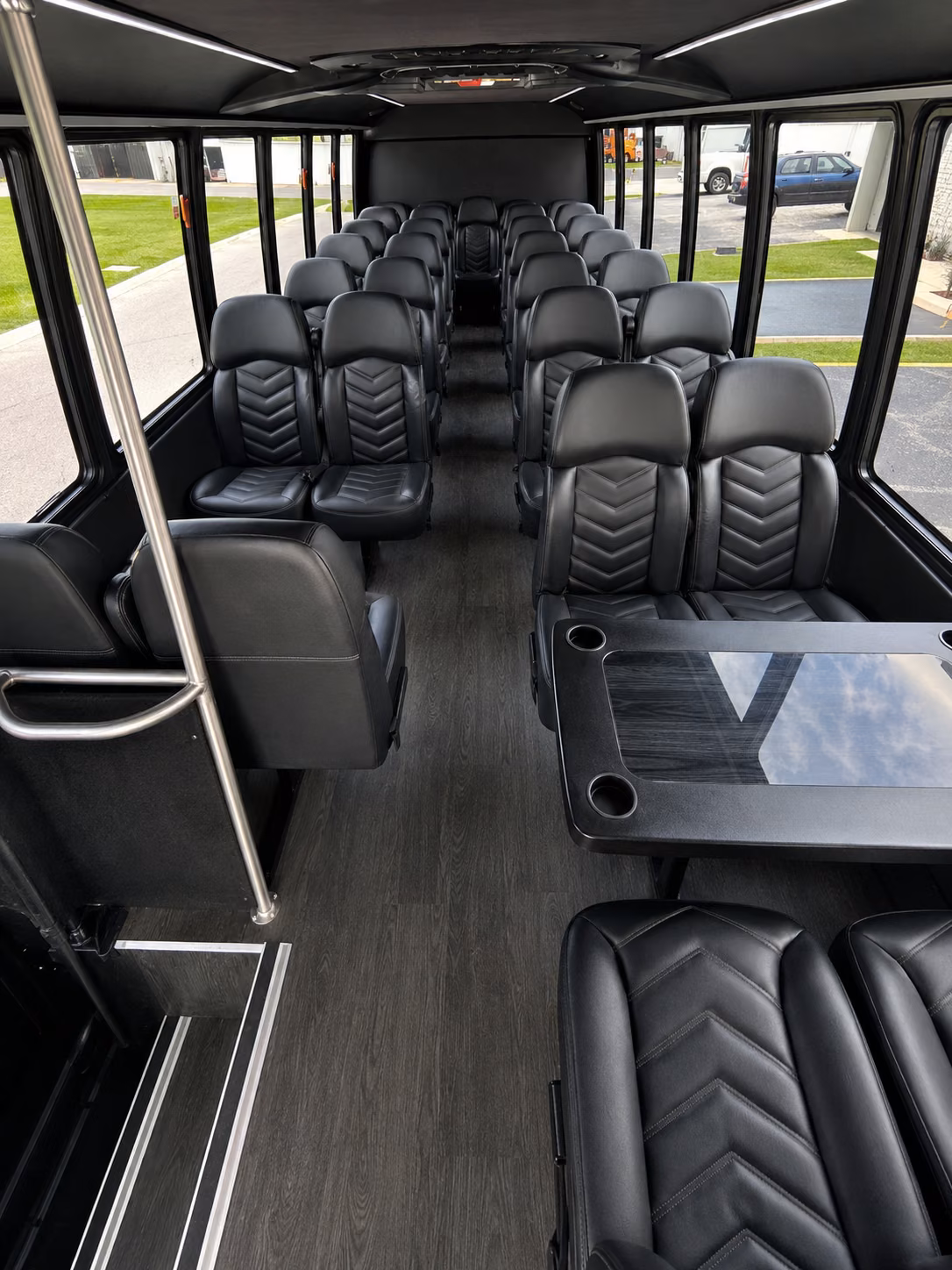 longmont 18 passenger minibus inside