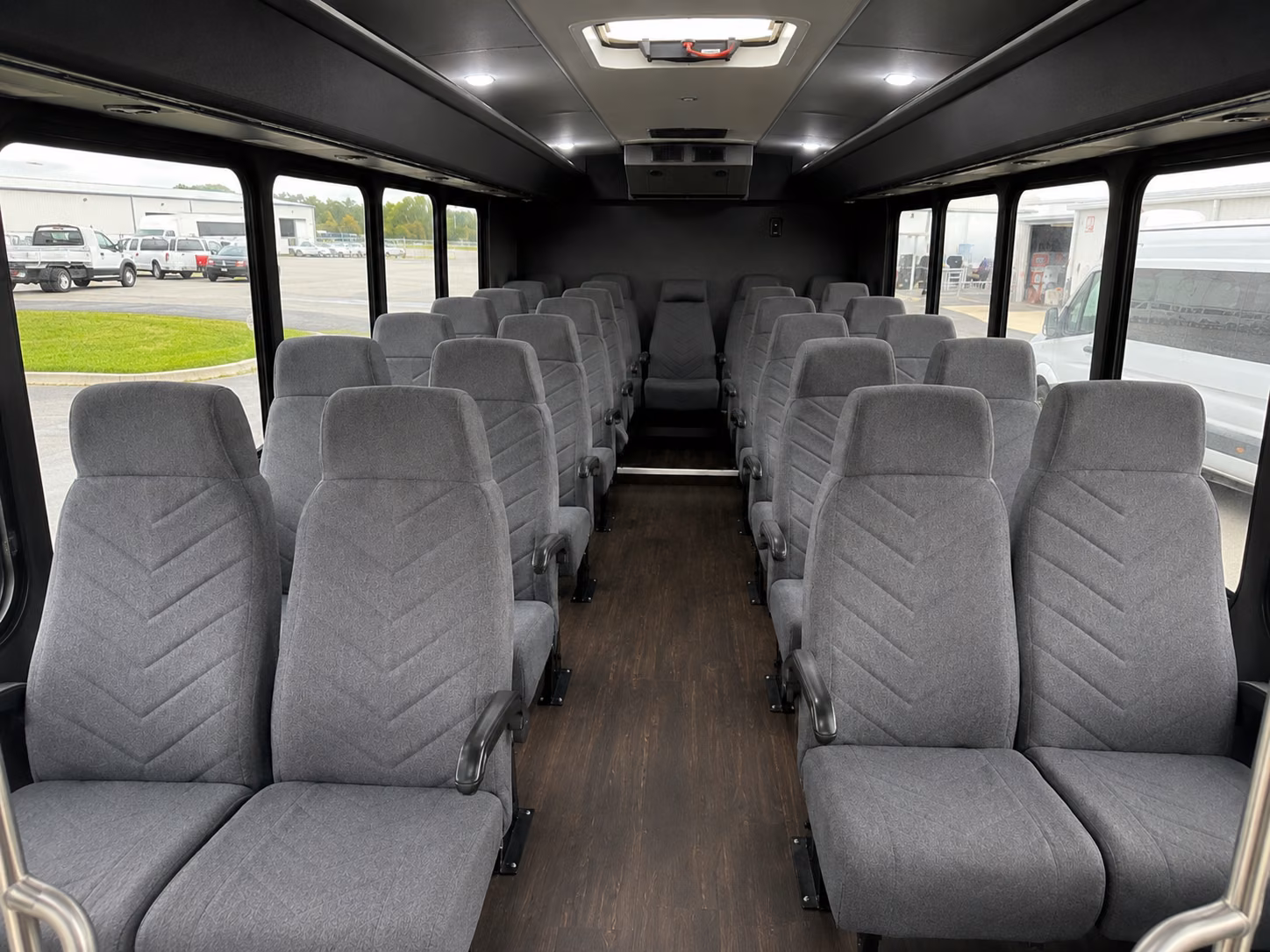 longmont 18 passenger minibus interior