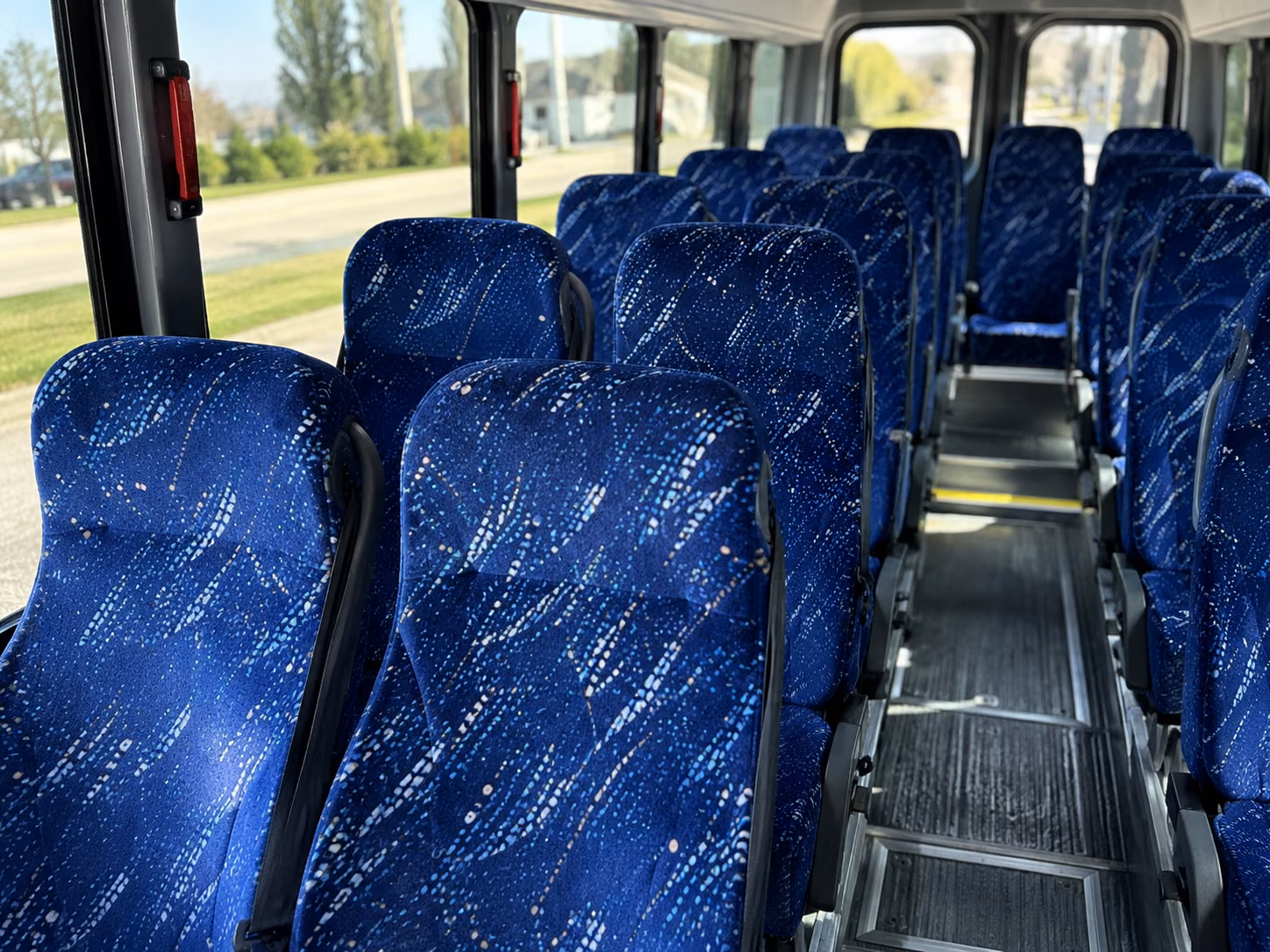 longmont 20 passenger minibus inside