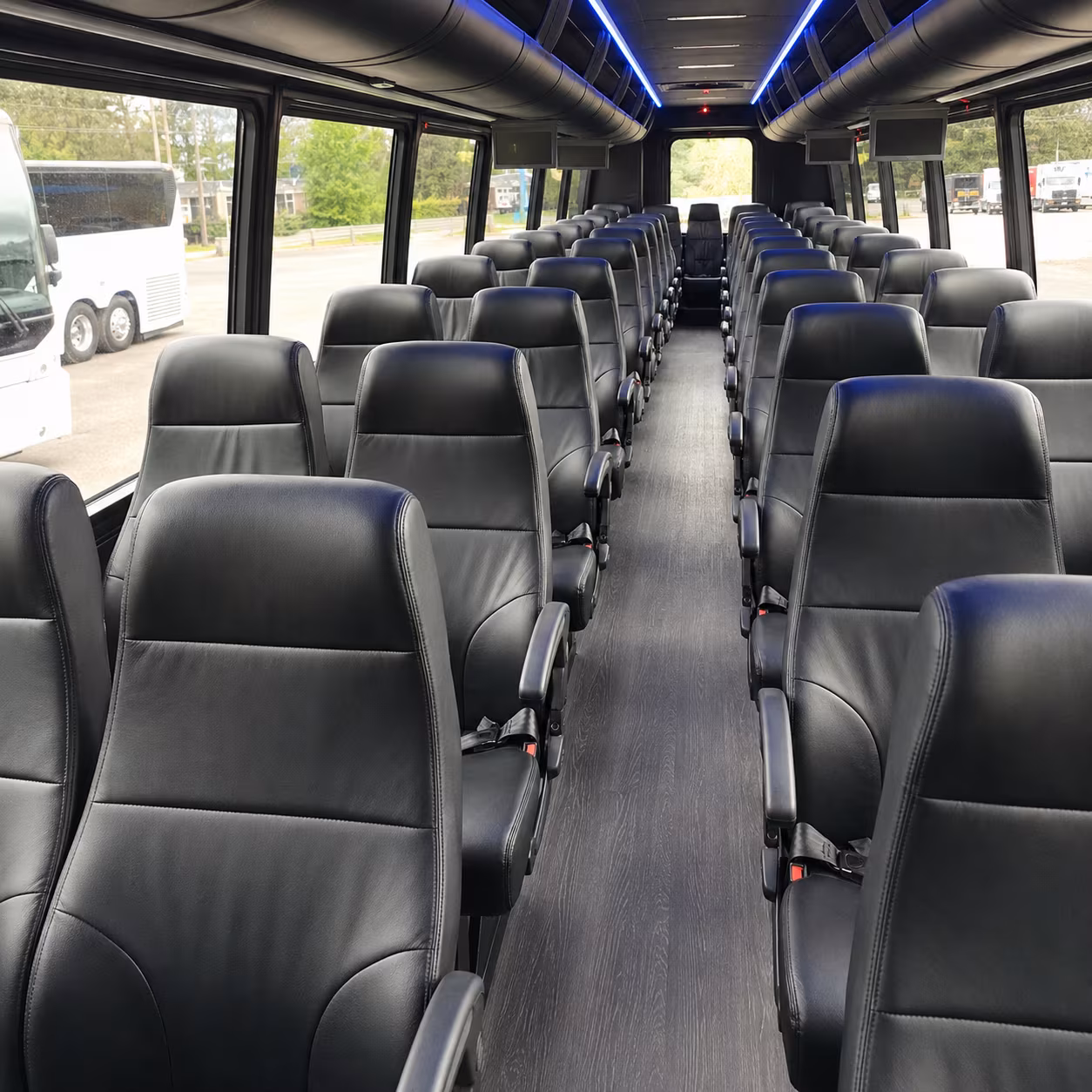 longmont 25 passenger minibus interior