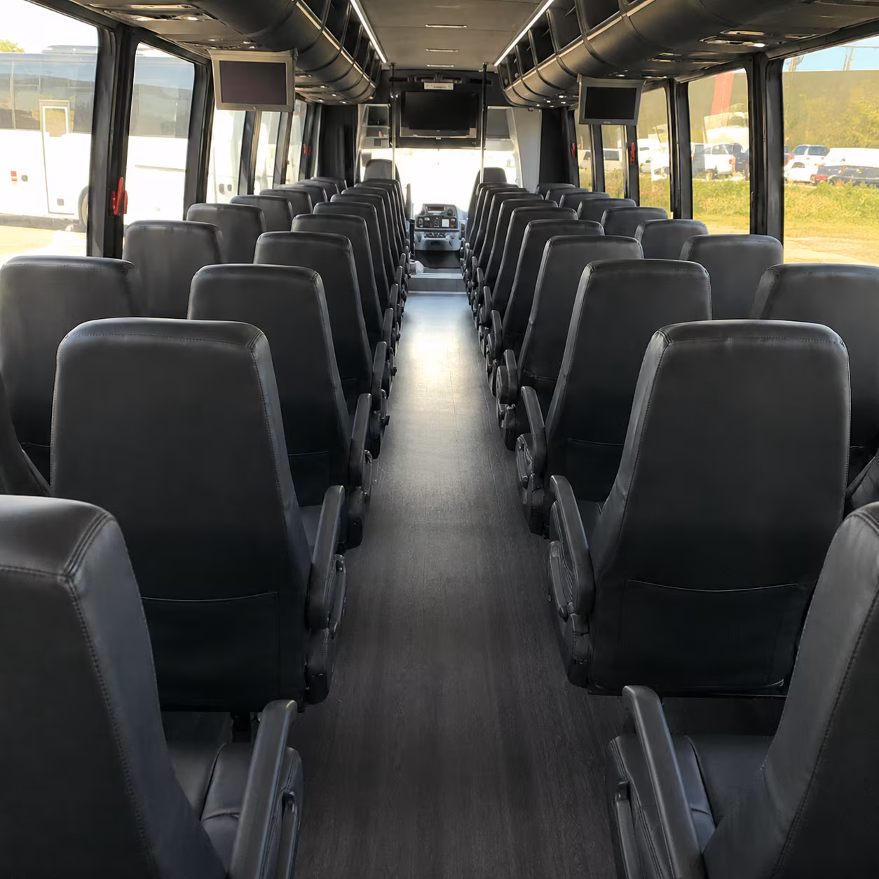 longmont 28 passenger minibus inside