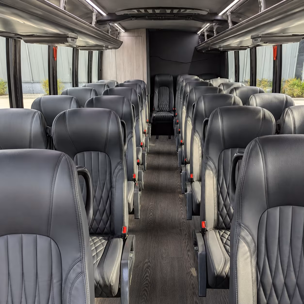 longmont 35 passenger minibus inside