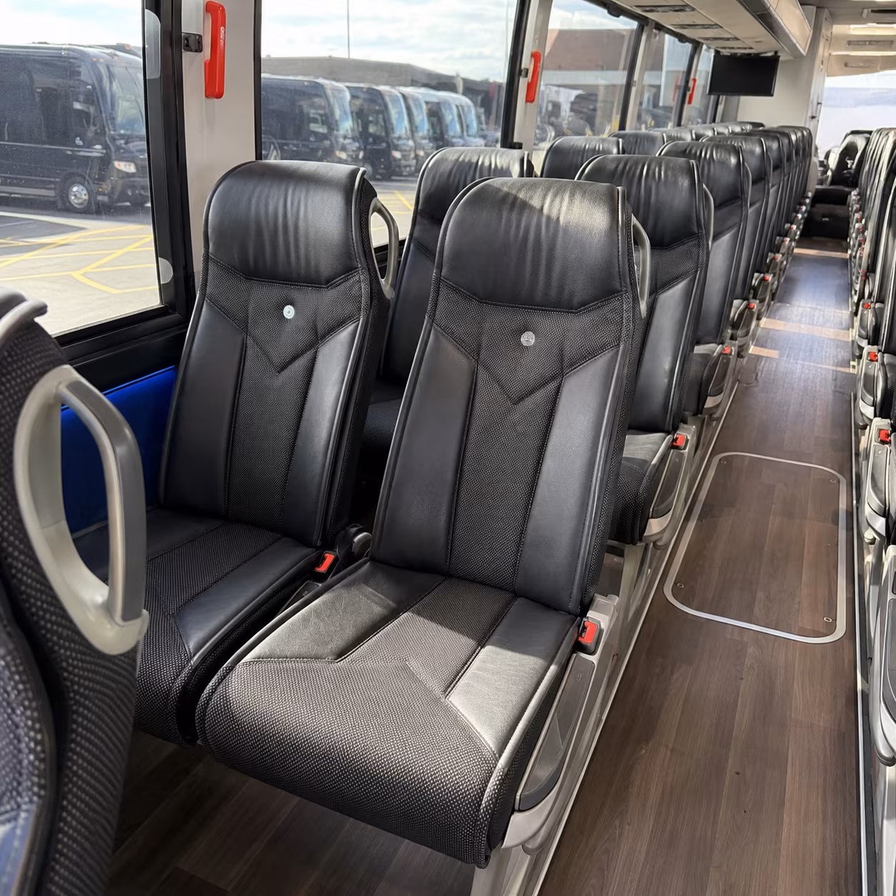 longmont 40 passenger charter bus interior